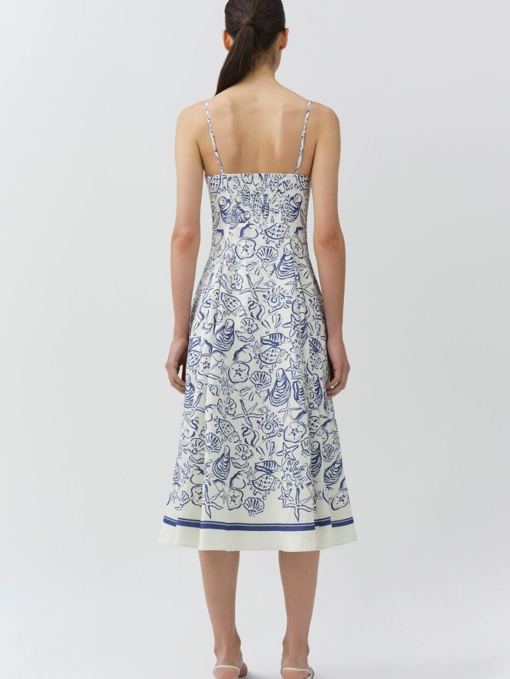 Simkhai Analise Linen Bustier Midi Dress - Picture 4 of 6
